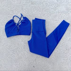 Beach riot ribbed leggings and top